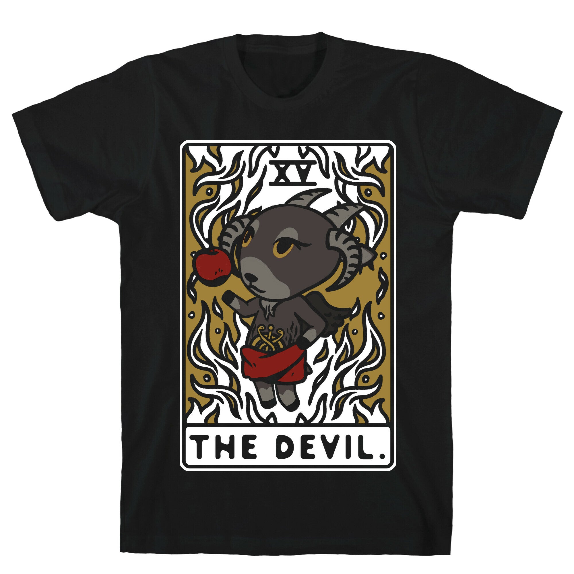 The Devil Tarot Card Animal Crossing Parody T-Shirt